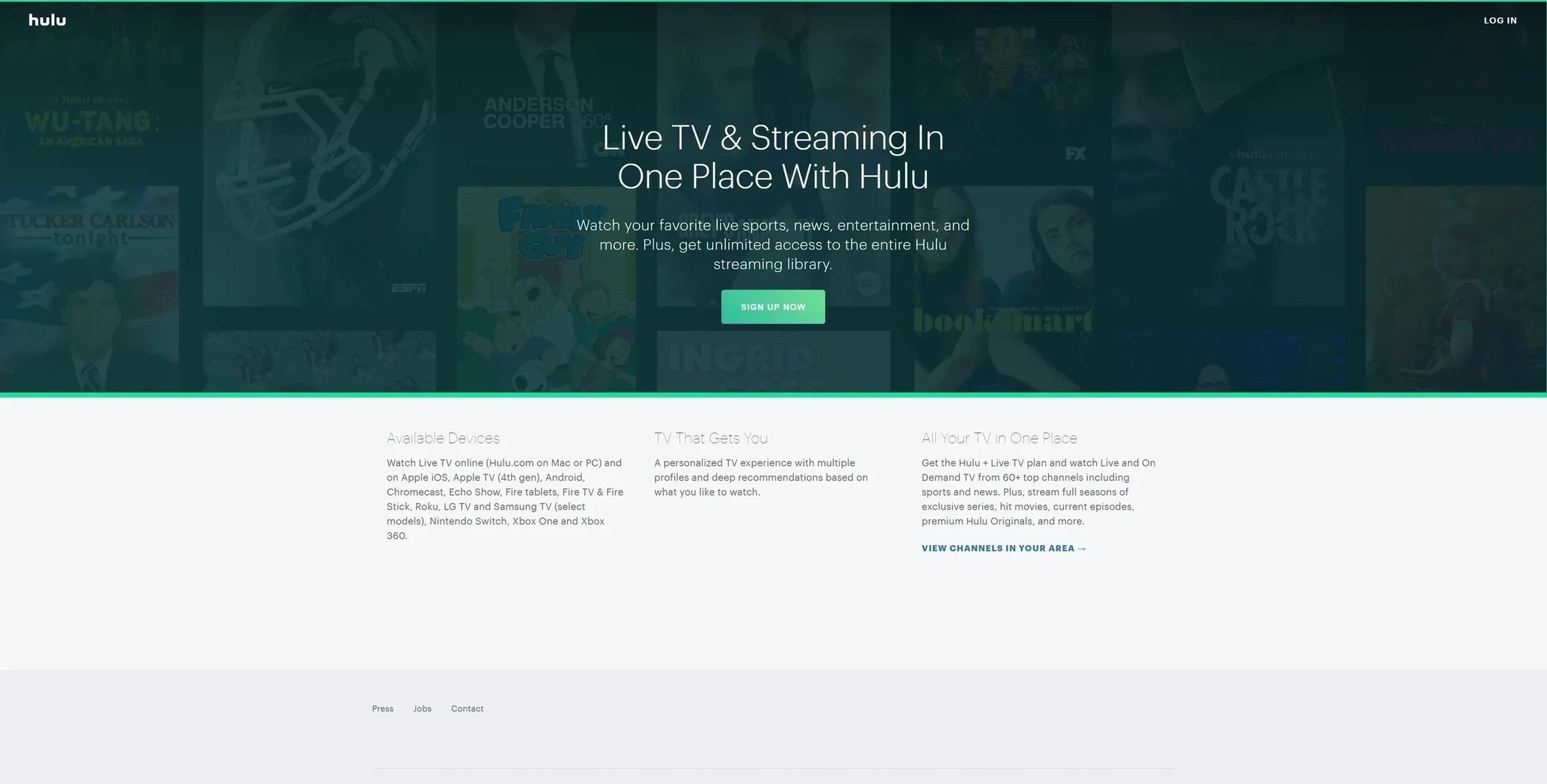 如何在墨西哥观看 Hulu Live TV  如果你想在墨西哥观看 Hulu Live TV，可以根据以下步骤进行操作：  1. **使用 VPN** 
 由于 Hulu Live TV 受到地理限制，你需要使用虚拟私人网路（VPN）将你的 IP 地址更改为美国的地址。选择一个可靠的 VPN 服务，并确保它能够解锁 Hulu。  2. **下载并安装 VPN** 
 注册你选择的 VPN 服务，然后下载并安装相应的应用程式。  3. **连接到美国伺服器** 
 开启 VPN 应用程式，并连接到一个位于美国的伺服器。这样，你的流量将通过这个伺服器进行，让 Hulu 认为你身处美国。  4. **创建或登录 Hulu 帐户** 
 如果你还没有 Hulu 帐户，可以前往 Hulu 的官方网站注册。如果已经有帐户，直接登录即可。  5. **订阅 Hulu Live TV** 
 在你的帐户中选择 Hulu Live TV 计划，按照提示完成订阅流程。  6. **开始观看** 
 一切设置完成后，你就可以开始在你的设备上观看 Hulu Live TV 了。  希望这些步骤能帮助你在墨西哥轻松观看 Hulu Live TV！